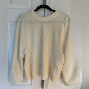 NWT Madewell Texture & Thread Henley Cream/white long sleeve size‎ L